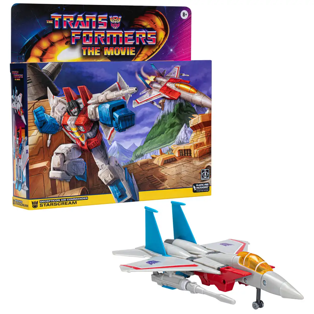 Original Hasbro Transformers Retro The Transformers: The Movie Starscream Action figure collection toy F7709
Original Hasbro Transformers Retro The Transformers: The Movie Starscream Action figure collection toy F7709