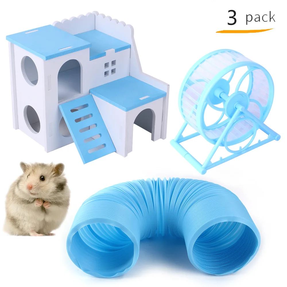3PCS/SET Pet Jogging Hamster Wheel Sports Running Fun Tunnel Telescopic Hideout House Bur-free Cage Pet hamster landscape
3PCS/SET Pet Jogging Hamster Wheel Sports Running Fun Tunnel Telescopic Hideout House Bur-free Cage Pet hamster landscape