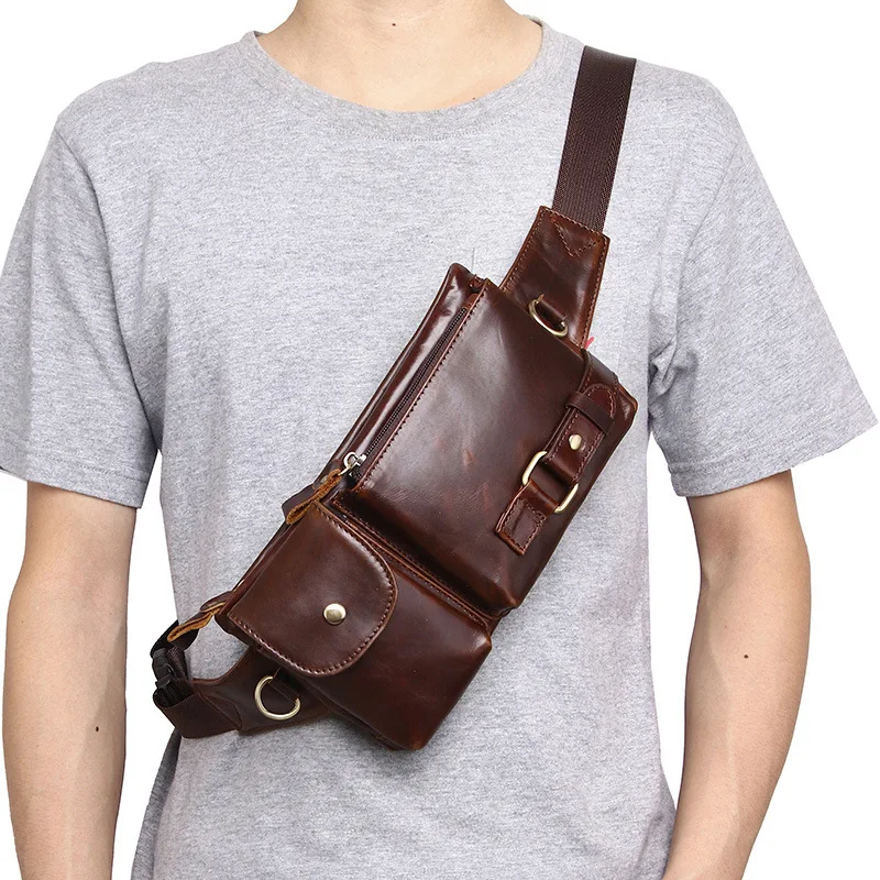 Fashion Men Wax Oil Leather Cowskin Waist Packs Phone Wallet Purse Bag Travel Sports Chest Bag Men Brand Cow Leather Waist Bag
Fashion Men Wax Oil Leather Cowskin Waist Packs Phone Wallet Purse Bag Travel Sports Chest Bag Men Brand Cow Leather Waist Bag