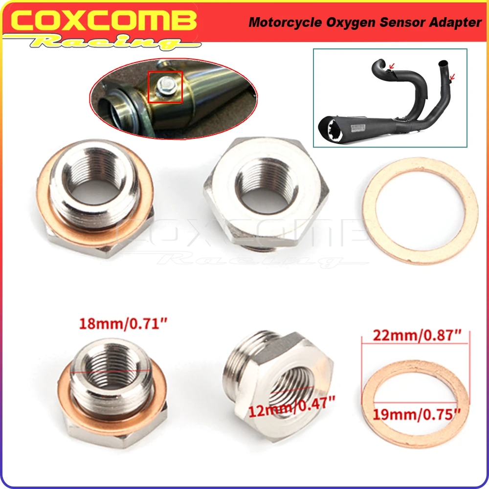 Motorcycle Adapters Reduce O2 Sensor Exhaust Pipe Ports Bungs 18mm To12mm For Dyna Fat Bob FXDF FXDL S FXDLS FXDB FXDBB FXDBP
Motorcycle Adapters Reduce O2 Sensor Exhaust Pipe Ports Bungs 18mm To12mm For Dyna Fat Bob FXDF FXDL S FXDLS FXDB FXDBB FXDBP