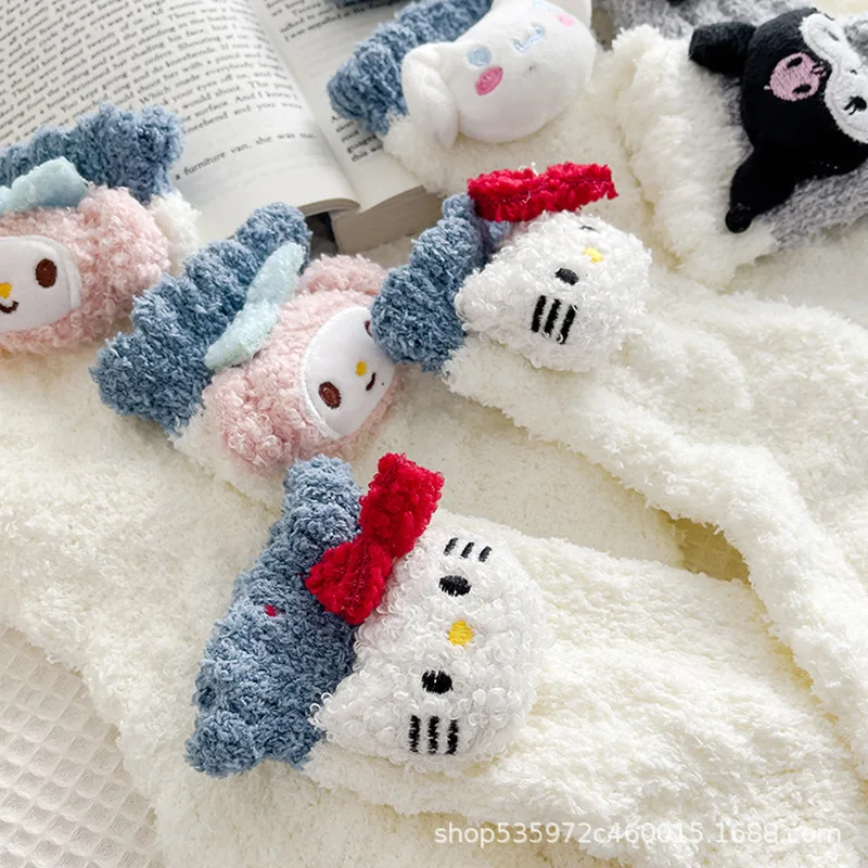 Милые милые Мультяшные чулки Kuromi My Melody Cinnamoroll носки аниме персонажи Hello Kitty плюшевые игрушки для девочек
Милые милые Мультяшные чулки Kuromi My Melody Cinnamoroll носки аниме персонажи Hello Kitty плюшевые игрушки для девочек