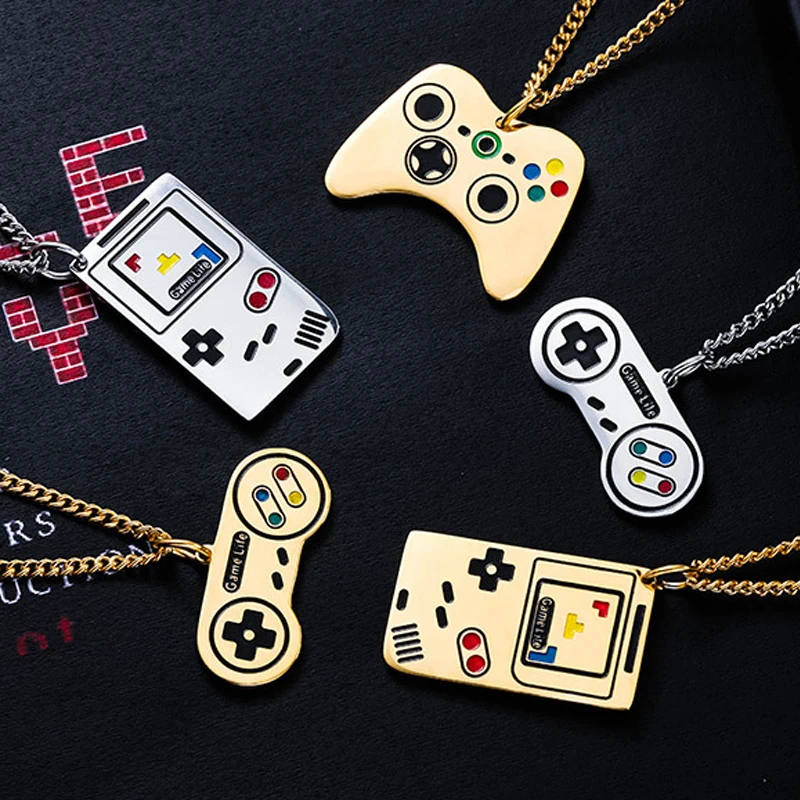 Game Handle Necklace Men Stainless Steel Necklace Hip Hop Street Gold Chain Necklace Jewelry for Neck Gifts for Male Accessories
Game Handle Necklace Men Stainless Steel Necklace Hip Hop Street Gold Chain Necklace Jewelry for Neck Gifts for Male Accessories