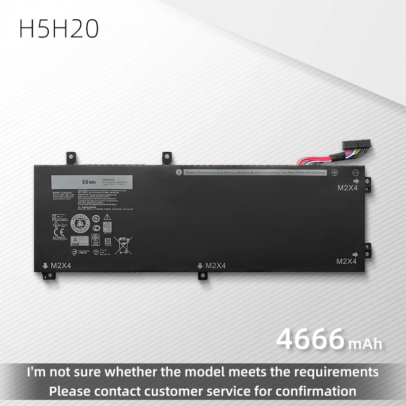 NEW H5H20 Laptop Battery For DELL XPS 15 9560 9570 7590 7591 9560-D1845 Precision M5520 5530 62MJV M7R96 05041C 5D91C 11.4V 56Wh
NEW H5H20 Laptop Battery For DELL XPS 15 9560 9570 7590 7591 9560-D1845 Precision M5520 5530 62MJV M7R96 05041C 5D91C 11.4V 56Wh