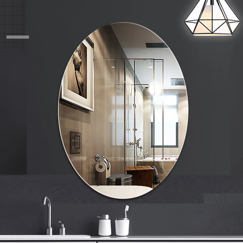 

Nordic Oval Full Body Mirror Large Desk Long Hairdressing Wall Mirror Pocket Aesthetic Barber Espejo Aumento Home Improvement