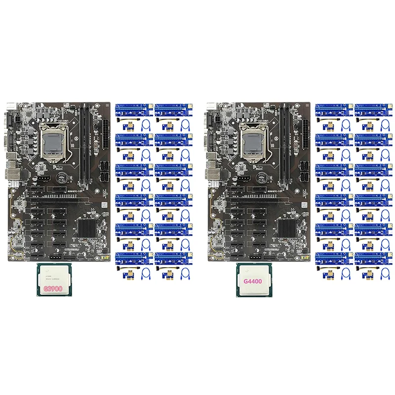 B250 Mining Motherboard With 12 Pcs 009S PCIE Riser Card+1 Pcs CPU LGA1151 DDR4 DIMM SATA3.0 12 PCIE Slots For BTC
B250 Mining Motherboard With 12 Pcs 009S PCIE Riser Card+1 Pcs CPU LGA1151 DDR4 DIMM SATA3.0 12 PCIE Slots For BTC