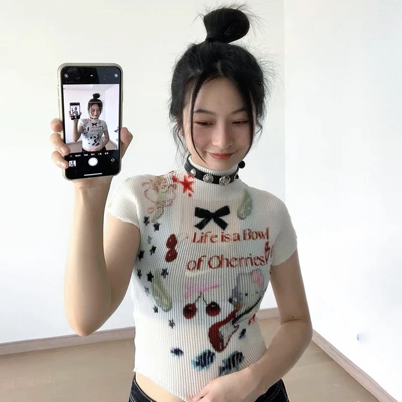 Streetwear 2023 Women Print Graphic Design Loveliness T-shirt Summer Sexy Crop Tops Clothes Bodysuit Tees Y2k Clothing Goth
Streetwear 2023 Women Print Graphic Design Loveliness T-shirt Summer Sexy Crop Tops Clothes Bodysuit Tees Y2k Clothing Goth