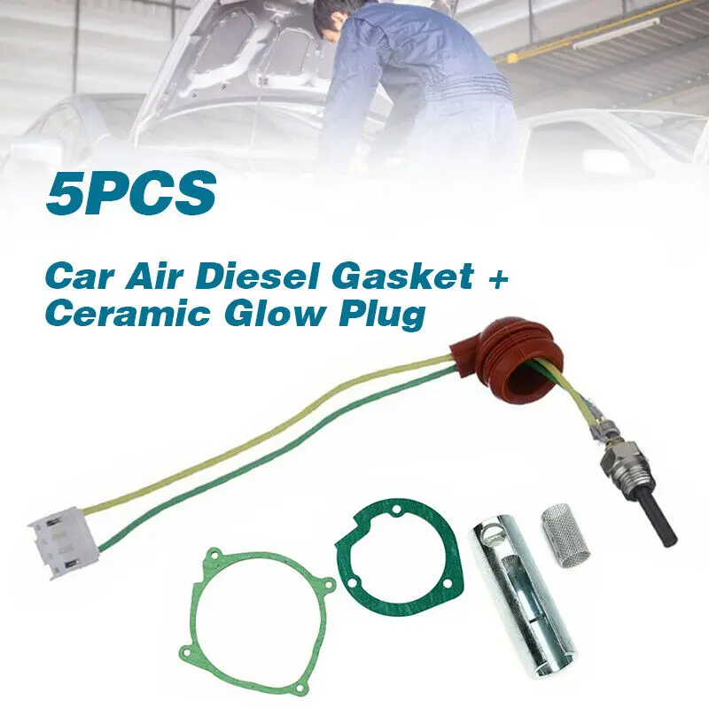 5pcs Air Diesel Heater 12V Ceramic Glow Plug Burner Blower Gasket Strainer For Chinese Air Diesel Heater 5KW Car Truck VAN Boat
5pcs Air Diesel Heater 12V Ceramic Glow Plug Burner Blower Gasket Strainer For Chinese Air Diesel Heater 5KW Car Truck VAN Boat