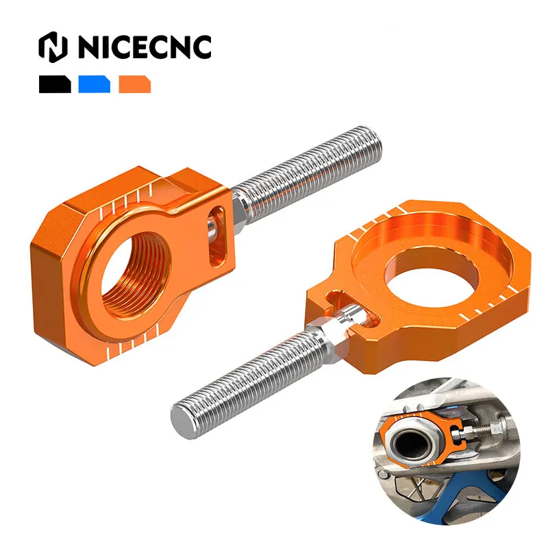 For KTM 150 200 250 300 350 400 450 500 SX XC XCF SXF 2023-2024 150-500 EXC EXCF XCW 2024 22mm Rear Axle Blocks Chain Adjuster 
For KTM 150 200 250 300 350 400 450 500 SX XC XCF SXF 2023-2024 150-500 EXC EXCF XCW 2024 22mm Rear Axle Blocks Chain Adjuster