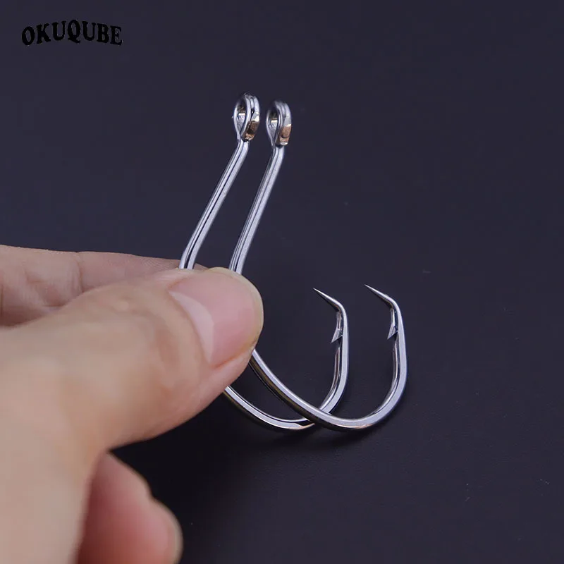 10pcs/lot Fishing Hooks High Carbon Steel Barbed Flattened Bended Shank Strong Point Eye Fishhooks For Fresh Saltwater Fishing
10pcs/lot Fishing Hooks High Carbon Steel Barbed Flattened Bended Shank Strong Point Eye Fishhooks For Fresh Saltwater Fishing