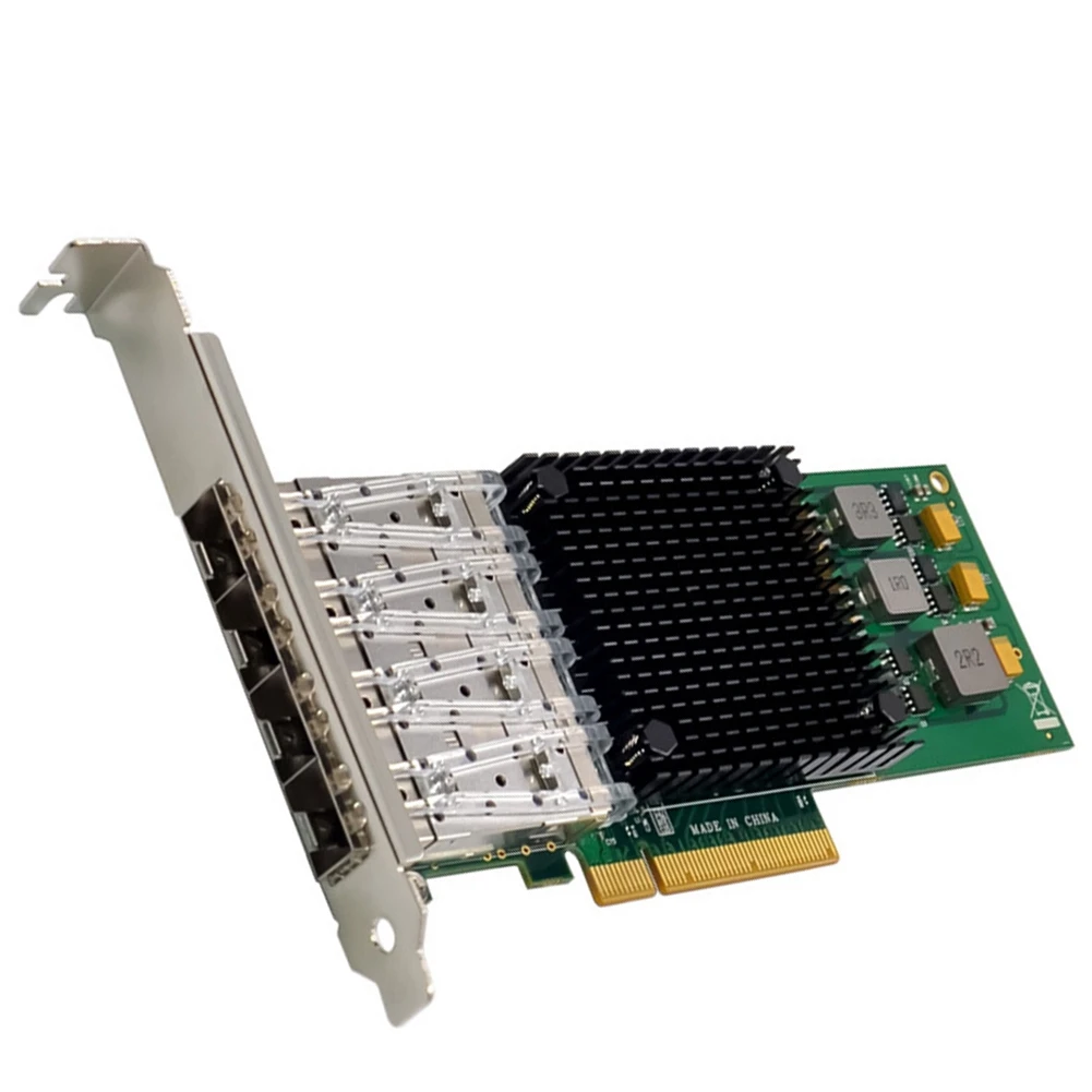 PClE X8 BCM57840 4 Port Server Network Card 10G SFP+ Fiber Network Card PCI-Express Ethernet Network Card 
PClE X8 BCM57840 4 Port Server Network Card 10G SFP+ Fiber Network Card PCI-Express Ethernet Network Card