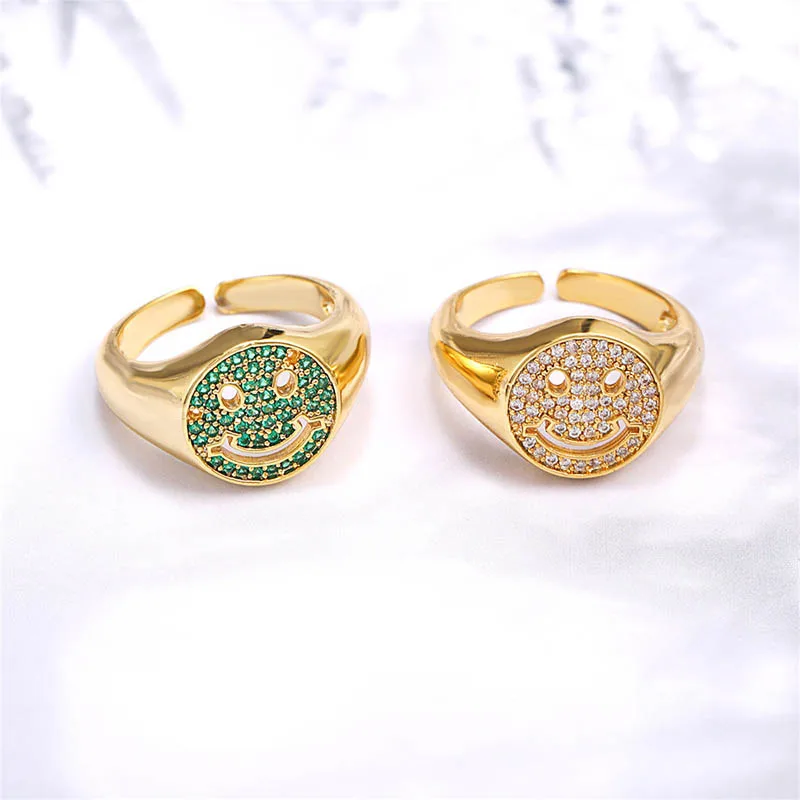 Vintage Classic Hollow Smiley Face Ring Plated Adjustable Smile Rings For Women Girls Fashion Couple Party Jewelry Gift
Vintage Classic Hollow Smiley Face Ring Plated Adjustable Smile Rings For Women Girls Fashion Couple Party Jewelry Gift