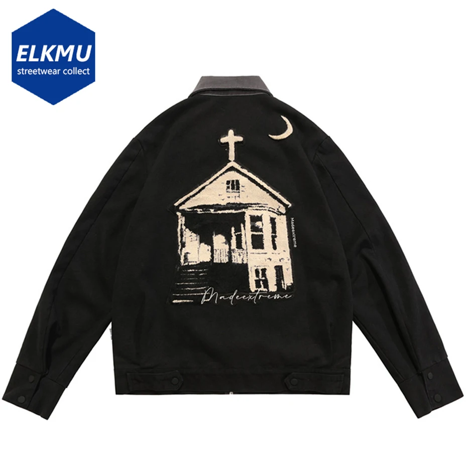 Men Hip Hop Jackets Church Embroidery Spring Autumn Oversized Cotton Zipper Coat 2022 New Fashion Streetwear Outwear for Male
Men Hip Hop Jackets Church Embroidery Spring Autumn Oversized Cotton Zipper Coat 2022 New Fashion Streetwear Outwear for Male