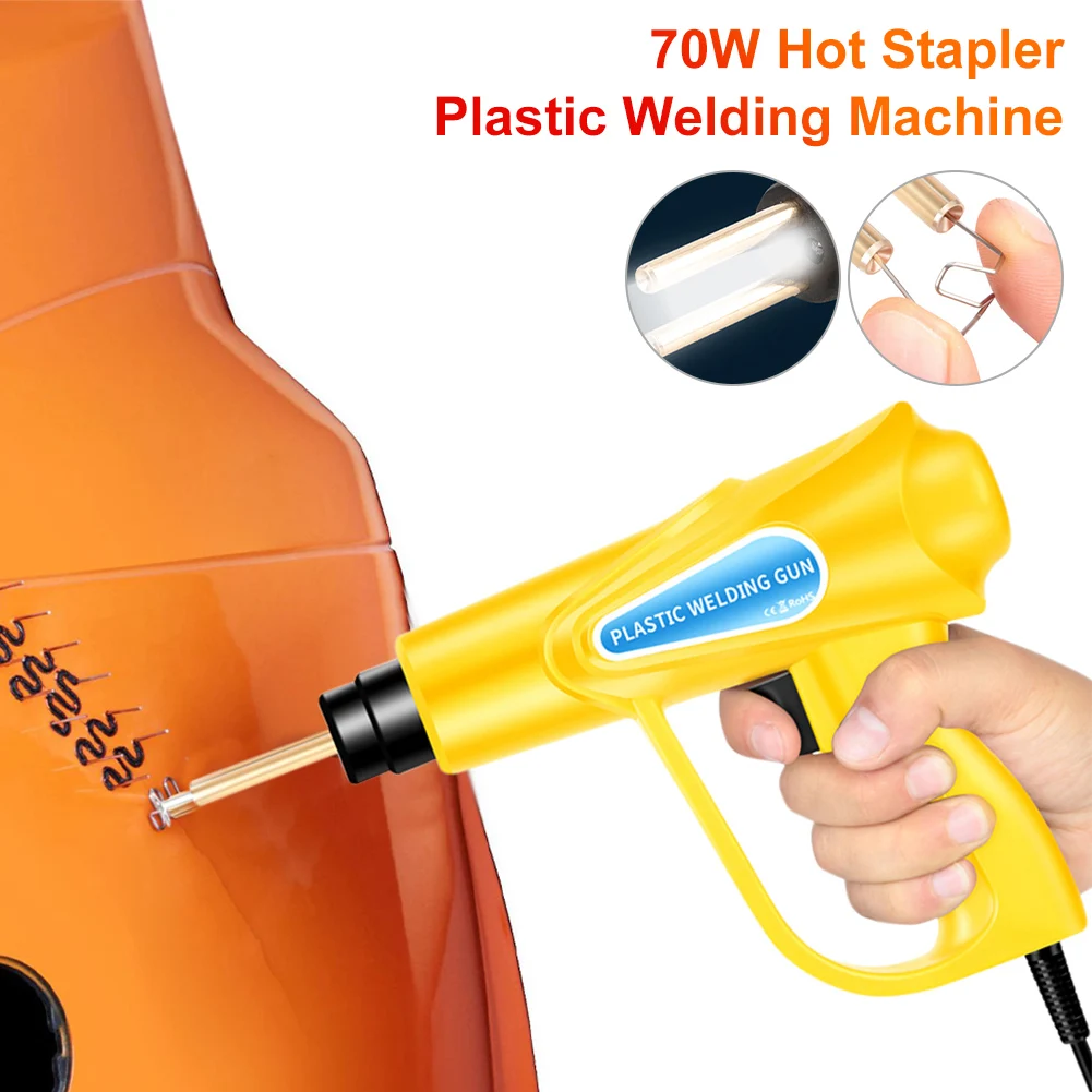 70W Hot Stapler Plastic Welding Machine Plastic Bumper Soldering Iron Staples Car Bumper Crack Repair Kits Auto Tools
70W Hot Stapler Plastic Welding Machine Plastic Bumper Soldering Iron Staples Car Bumper Crack Repair Kits Auto Tools