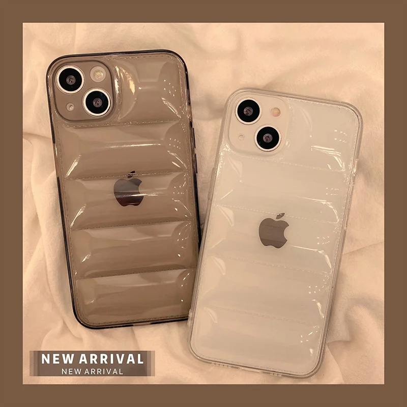 Thick Down Jacket Clear Phone Case For iPhone 13 12 11 Pro Max X XS XR Luxury Transparent Silicone Shockproof Protective Cover
Thick Down Jacket Clear Phone Case For iPhone 13 12 11 Pro Max X XS XR Luxury Transparent Silicone Shockproof Protective Cover