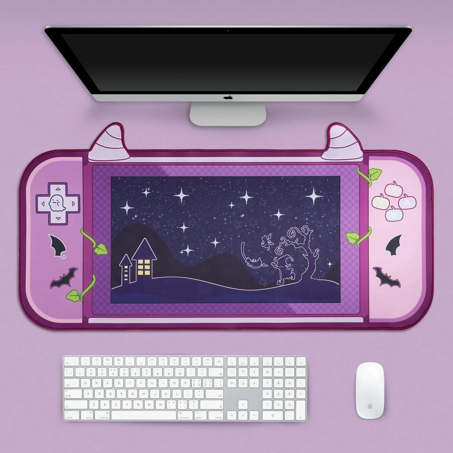 Geekshare Halloween Big Mouse Pad Non-Slip Rubber Base Desk Mat Starry Night Little Witch Pumpkin Halloween Decor 13.4''x31.5''
Geekshare Halloween Big Mouse Pad Non-Slip Rubber Base Desk Mat Starry Night Little Witch Pumpkin Halloween Decor 13.4''x31.5''