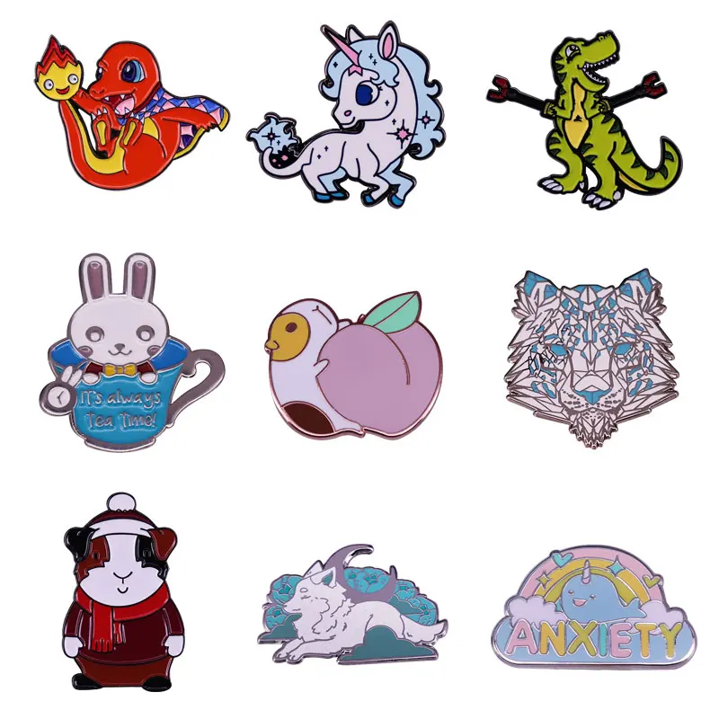 Various Cute Animal Cartoon Brooch Interesting Metal Enamel Badge Denim Jacket Backpack Pin Decoration Children Fashion Gifts
Various Cute Animal Cartoon Brooch Interesting Metal Enamel Badge Denim Jacket Backpack Pin Decoration Children Fashion Gifts
