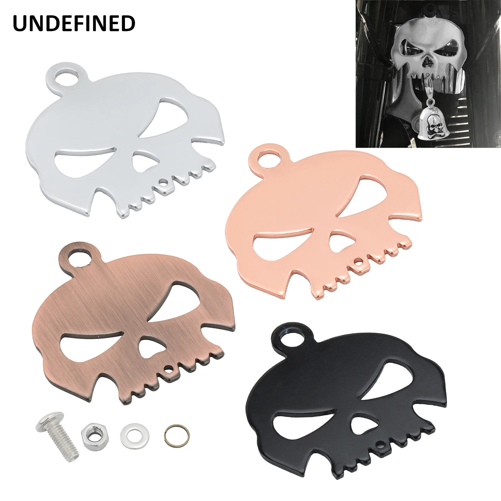 Skull Bell Hanger Mount Motorcycle Bell Holder Kit for Harley Honda Indian Sportster Dyna Softail Universal Bolt &Ring Included
Skull Bell Hanger Mount Motorcycle Bell Holder Kit for Harley Honda Indian Sportster Dyna Softail Universal Bolt &Ring Included