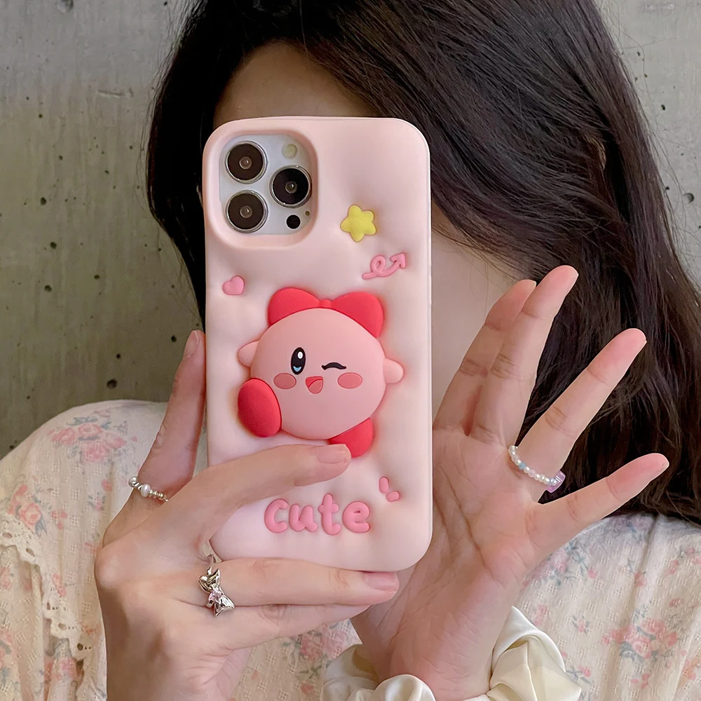 Cute Cartoon Pink Kirbies Decompress Silica Gel Phone Case for IPhone 14 13 12 11 Pro Max 14 Pro Anti-drop Soft Back Cover Girl
Cute Cartoon Pink Kirbies Decompress Silica Gel Phone Case for IPhone 14 13 12 11 Pro Max 14 Pro Anti-drop Soft Back Cover Girl