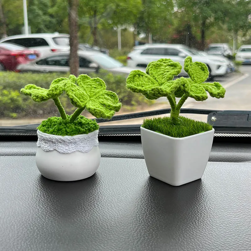 Crochet Clover Potted Plants,Car Interior Center Console Ornaments,Handmade Gift For Her,Amigurumi Car Dashboard Decor Accessory
Crochet Clover Potted Plants,Car Interior Center Console Ornaments,Handmade Gift For Her,Amigurumi Car Dashboard Decor Accessory