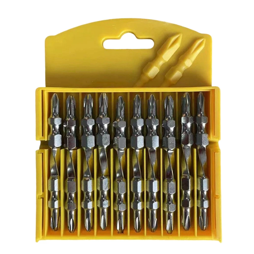 10pcs 65/100mm Double Head PH2 Cross Magnetic Screwdriver Bits For Pneumatic Screwdrivers Cordless Drills Power Tool Part
10pcs 65/100mm Double Head PH2 Cross Magnetic Screwdriver Bits For Pneumatic Screwdrivers Cordless Drills Power Tool Part