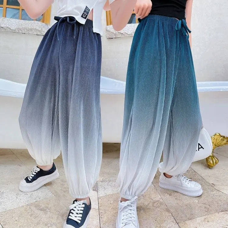 2023 New Summer Girls Pants Teen Girls Clothing Gradient Fashion Anti-Mosquito Ankle-length Pants Girls Harem Casual Pants H21
2023 New Summer Girls Pants Teen Girls Clothing Gradient Fashion Anti-Mosquito Ankle-length Pants Girls Harem Casual Pants H21