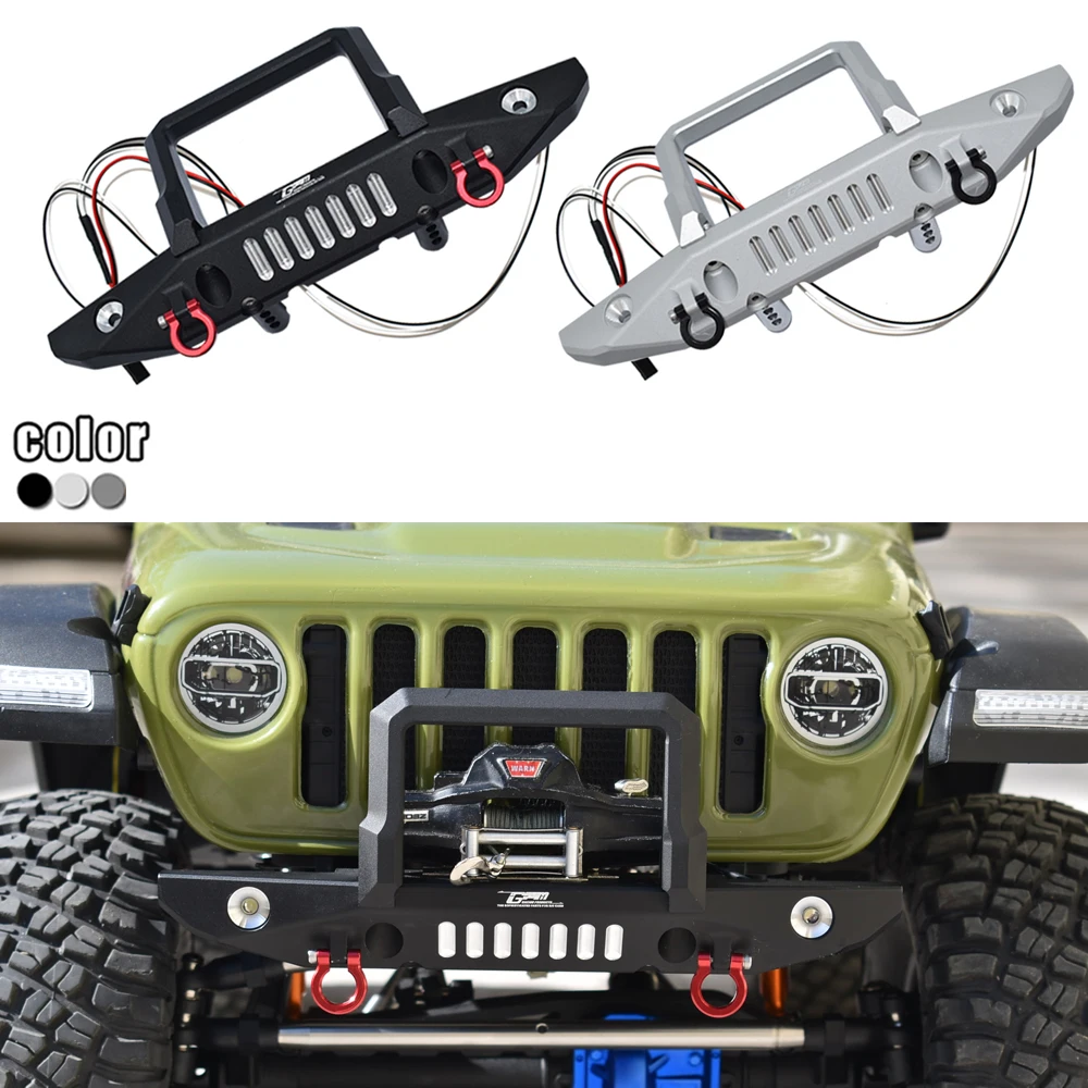 GPM AXIAL 1/6 SCX6 JEEP JLU WRANG LER AXI05000T1 Metal aluminum alloy Front bumper with U-shaped hook +white LED light AXI250002
GPM AXIAL 1/6 SCX6 JEEP JLU WRANG LER AXI05000T1 Metal aluminum alloy Front bumper with U-shaped hook +white LED light AXI250002