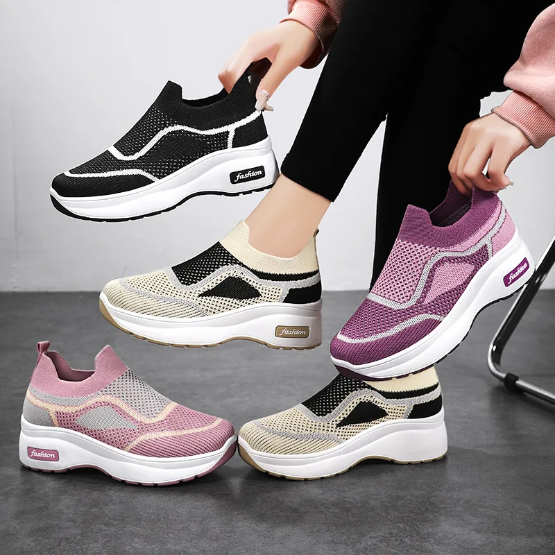 Fashion Platform Shoes for Women Mesh Breathable Casual Wedges Sneakers Height Increasing Female Walking Footwear Womens Shoes
Fashion Platform Shoes for Women Mesh Breathable Casual Wedges Sneakers Height Increasing Female Walking Footwear Womens Shoes