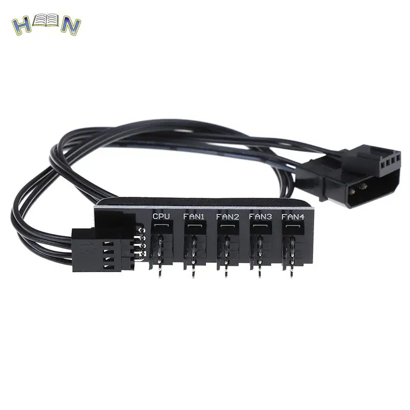 40cm 1 to 5 4-pins PWM CPU Cooler/ Case/ Chasis Cooling Fan Power Cable Hub Splitter Adapter Black Sleeved Jacket
40cm 1 to 5 4-pins PWM CPU Cooler/ Case/ Chasis Cooling Fan Power Cable Hub Splitter Adapter Black Sleeved Jacket