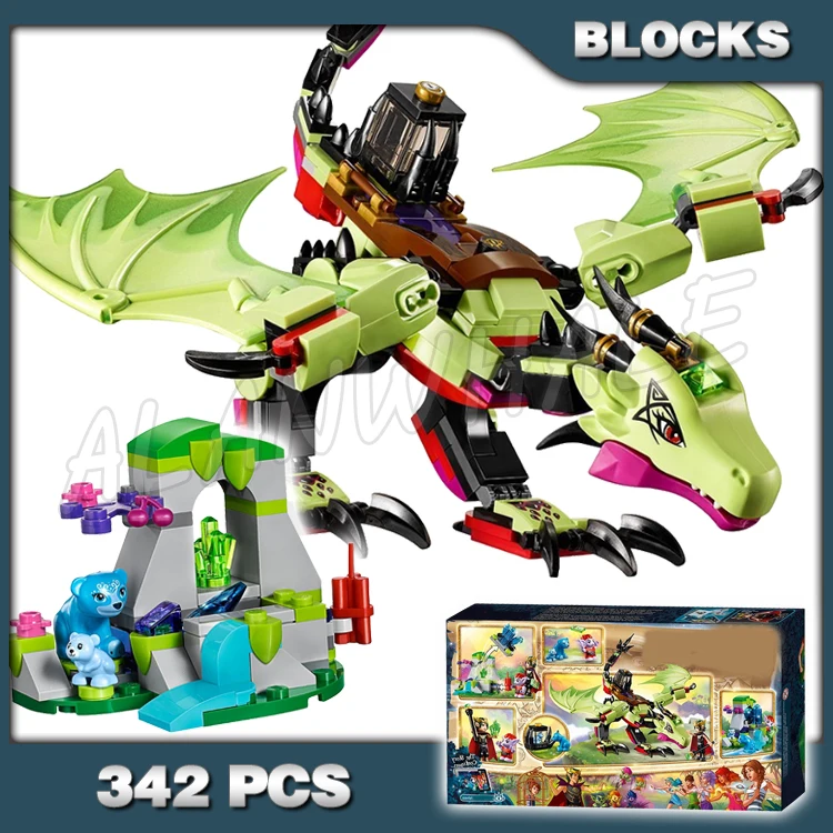 342pcs Elves The Goblin King's Evil Earth Dragon Posable Wings Crystal Cave 10695 Building Block Toys Compatible With Model
342pcs Elves The Goblin King's Evil Earth Dragon Posable Wings Crystal Cave 10695 Building Block Toys Compatible With Model