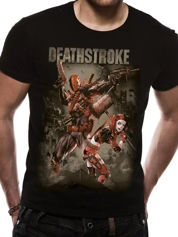 Футболка Deathstroke Официальная футболка маленькая хлопковая Роскошная брендовая