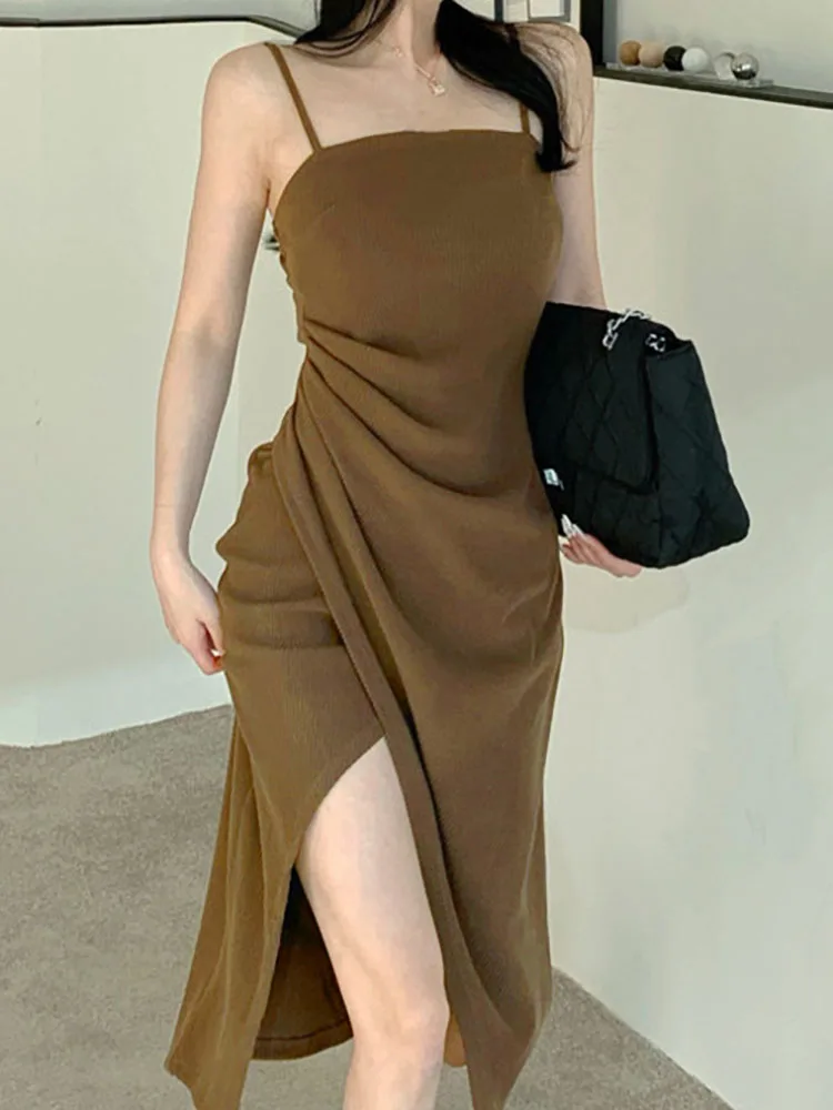 Плиссированное женское платье, элегантное вечернее сексуальное платье с разрезом и открытой спиной для женщин, летнее однотонное платье на...
Плиссированное женское платье, элегантное вечернее сексуальное платье с разрезом и открытой спиной для женщин, летнее однотонное платье на...