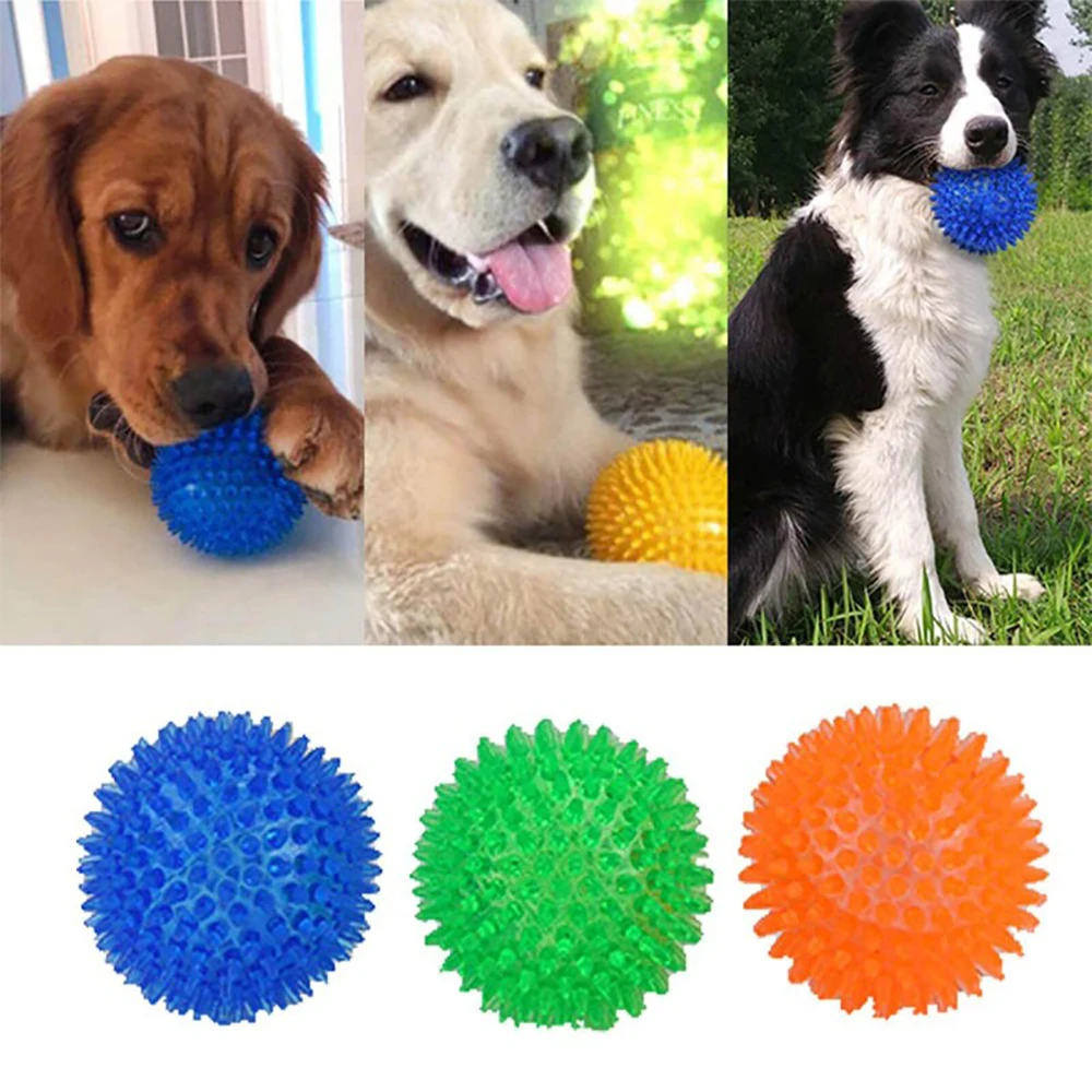 Pet Dog Sounding Toys Polka Squeaky Tooth Cleaning Ball TPR Small Dogs Teeth Chewing Toy Puppy Interactive Training Thorn Balls
Pet Dog Sounding Toys Polka Squeaky Tooth Cleaning Ball TPR Small Dogs Teeth Chewing Toy Puppy Interactive Training Thorn Balls
