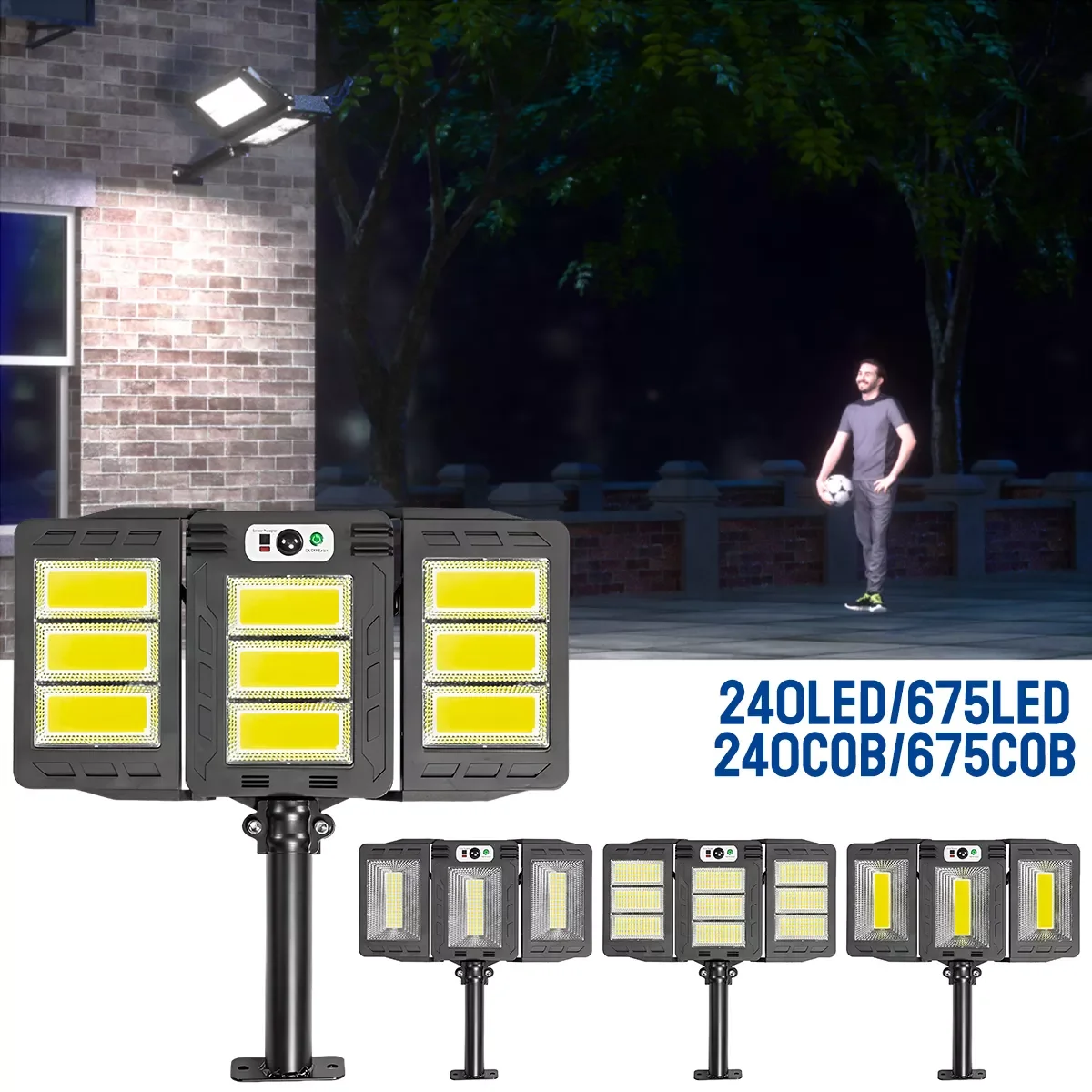 6000K Solar Street Light Outdoor Wall Lamp Waterproof LED With 3 Modes Motion Sensor Lights Sunlight for Garden Yard Street Wall
6000K Solar Street Light Outdoor Wall Lamp Waterproof LED With 3 Modes Motion Sensor Lights Sunlight for Garden Yard Street Wall