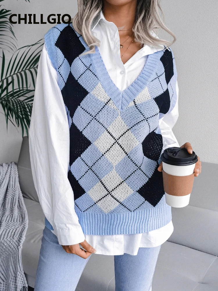 Женский клетчатый вязаный жилет, осенние модные повседневные теплые пуловеры H261 с V-образным вырезом, новинка, зима, весна, без рукавов
Женский клетчатый вязаный жилет, осенние модные повседневные теплые пуловеры H261 с V-образным вырезом, новинка, зима, весна, без рукавов