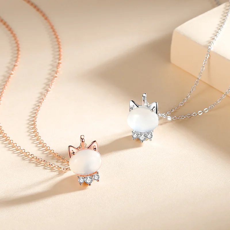 2022 New Trend Korean Fashion Micro-encrusted Zircon Cat For Women Charm Titanium Steel Collarbone Chain Jewelry Student Gift
2022 New Trend Korean Fashion Micro-encrusted Zircon Cat For Women Charm Titanium Steel Collarbone Chain Jewelry Student Gift