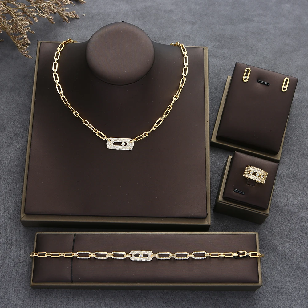 Trendy Dainty Initial Necklace Earring Bracelet Ring Sets Stackable For Women Girlfriend Wife Gift Pendientes Mujer Moda S352
Trendy Dainty Initial Necklace Earring Bracelet Ring Sets Stackable For Women Girlfriend Wife Gift Pendientes Mujer Moda S352