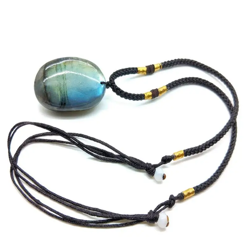 Natural Labradorite Stone Gemstone Pendant Stone Necklace Moonstone Sunstone Pendant Divination Meditation Jewelry Necklace
Natural Labradorite Stone Gemstone Pendant Stone Necklace Moonstone Sunstone Pendant Divination Meditation Jewelry Necklace