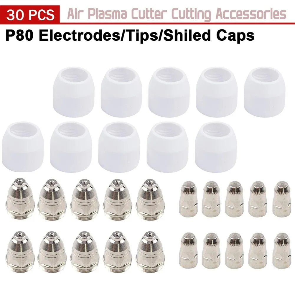 Plasma Cutter Electrode Tip For Plasma Cutting Porcelain Replacement Shield Tools 30X Accessories Parts Plasma
Plasma Cutter Electrode Tip For Plasma Cutting Porcelain Replacement Shield Tools 30X Accessories Parts Plasma