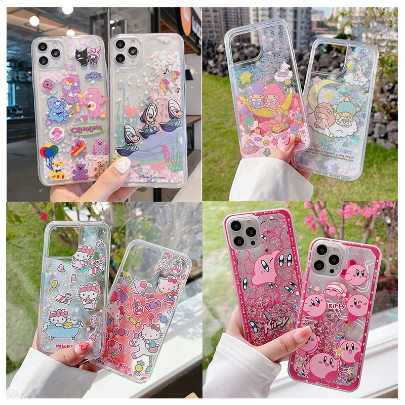 Розовый Sanrioed Kawaii Flash Quicksand блестящий чехол для IPhone с блестками My Melody Cinnamoroll Kuromi в стиле аниме для девушек нескользящий с защитой от трения
Розовый Sanrioed Kawaii Flash Quicksand блестящий чехол для IPhone с блестками My Melody Cinnamoroll Kuromi в стиле аниме для девушек нескользящий с защитой от трения