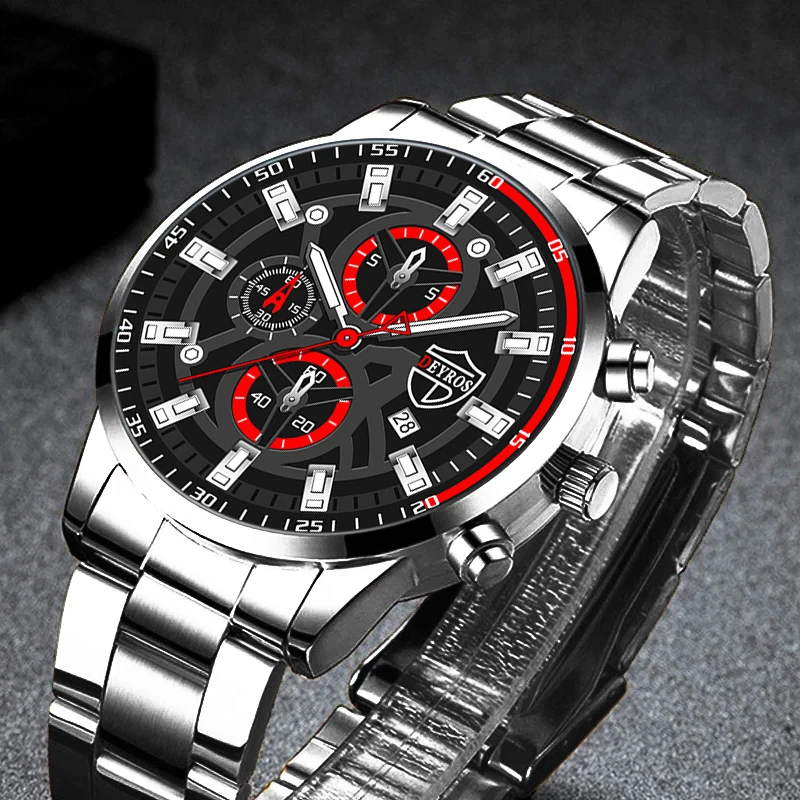 Luxury Brand Fashion Mens Sports Watches Men Business Stainless Steel Quartz Wrist Watch Man Casual Leather Watch reloj hombre
Luxury Brand Fashion Mens Sports Watches Men Business Stainless Steel Quartz Wrist Watch Man Casual Leather Watch reloj hombre