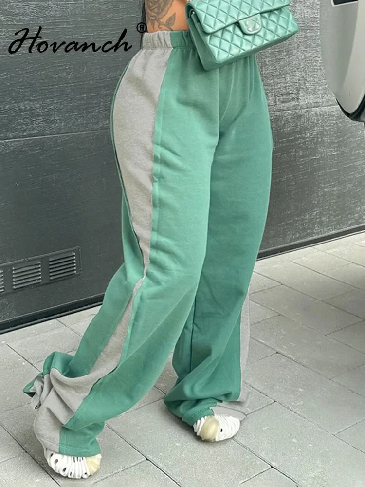 Брюки Hovanch женские с флисовой подкладкой, повседневные хипстерские спортивные штаны с завышенной талией и широкими штанинами, уличная одежда в стиле Харадзюку, Осень-зима 2023
Брюки Hovanch женские с флисовой подкладкой, повседневные хипстерские спортивные штаны с завышенной талией и широкими штанинами, уличная одежда в стиле Харадзюку, Осень-зима 2023