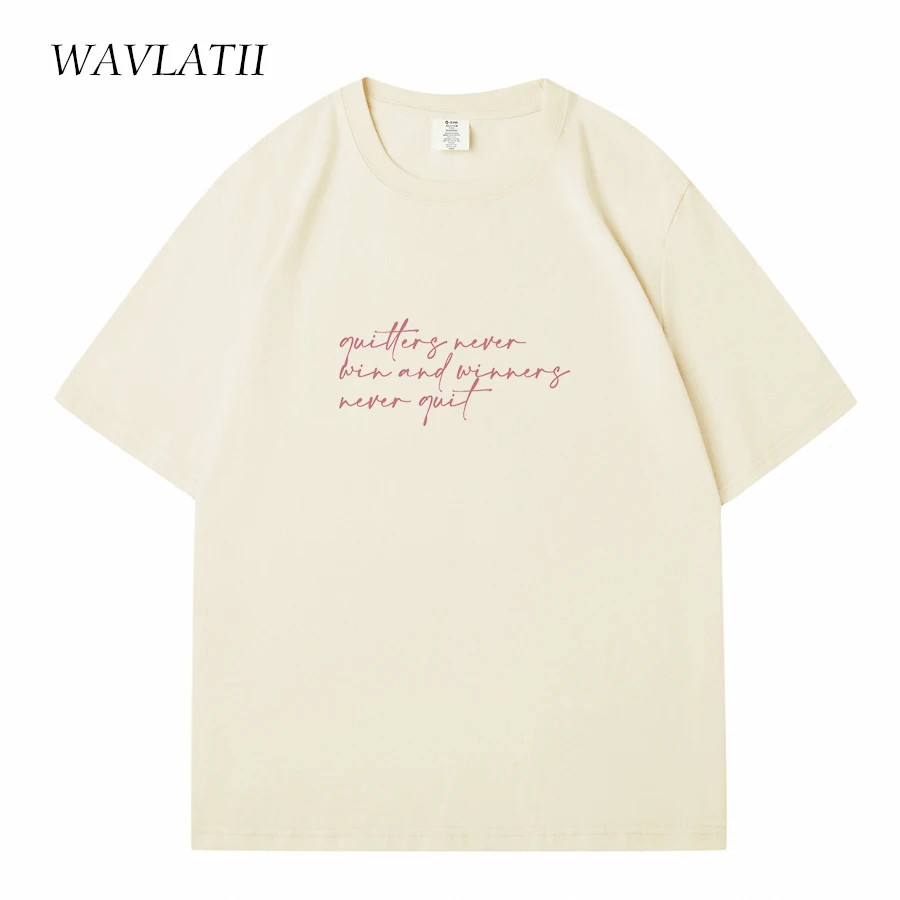 WAVLATII Женские новые футболки с буквенным принтом, женские белые повседневные хлопковые футболки, женские фиолетовые летние топы с коротким ...
WAVLATII Женские новые футболки с буквенным принтом, женские белые повседневные хлопковые футболки, женские фиолетовые летние топы с коротким ...