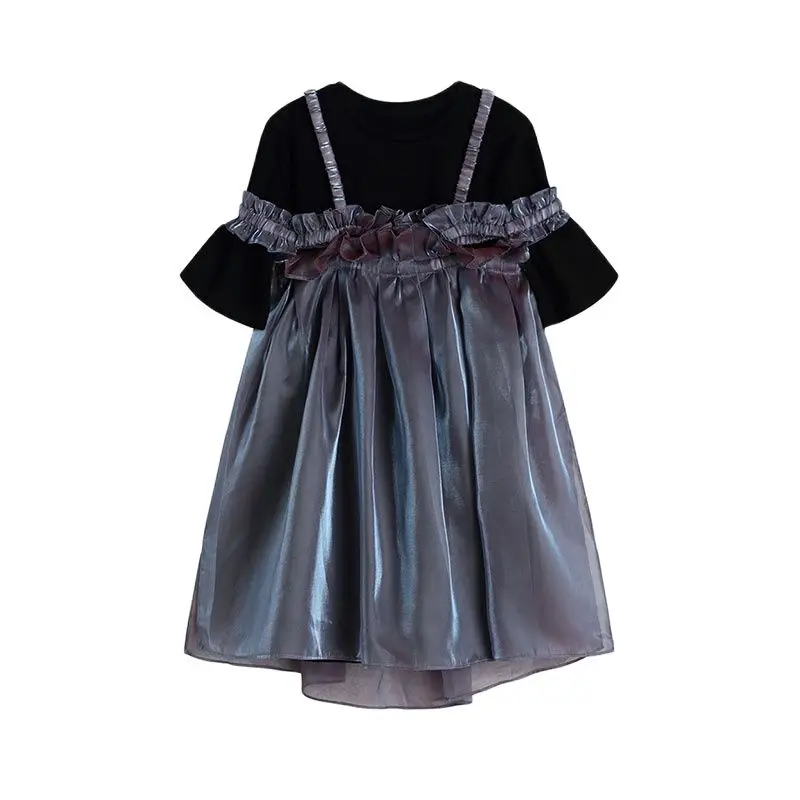 Y2K French Chic 2 Piece Dresses Women Short Sleeve T-Shirt And Off Shoulder Gradient Sling Dress Gothic Spring 2022 Harajuku
Y2K French Chic 2 Piece Dresses Women Short Sleeve T-Shirt And Off Shoulder Gradient Sling Dress Gothic Spring 2022 Harajuku