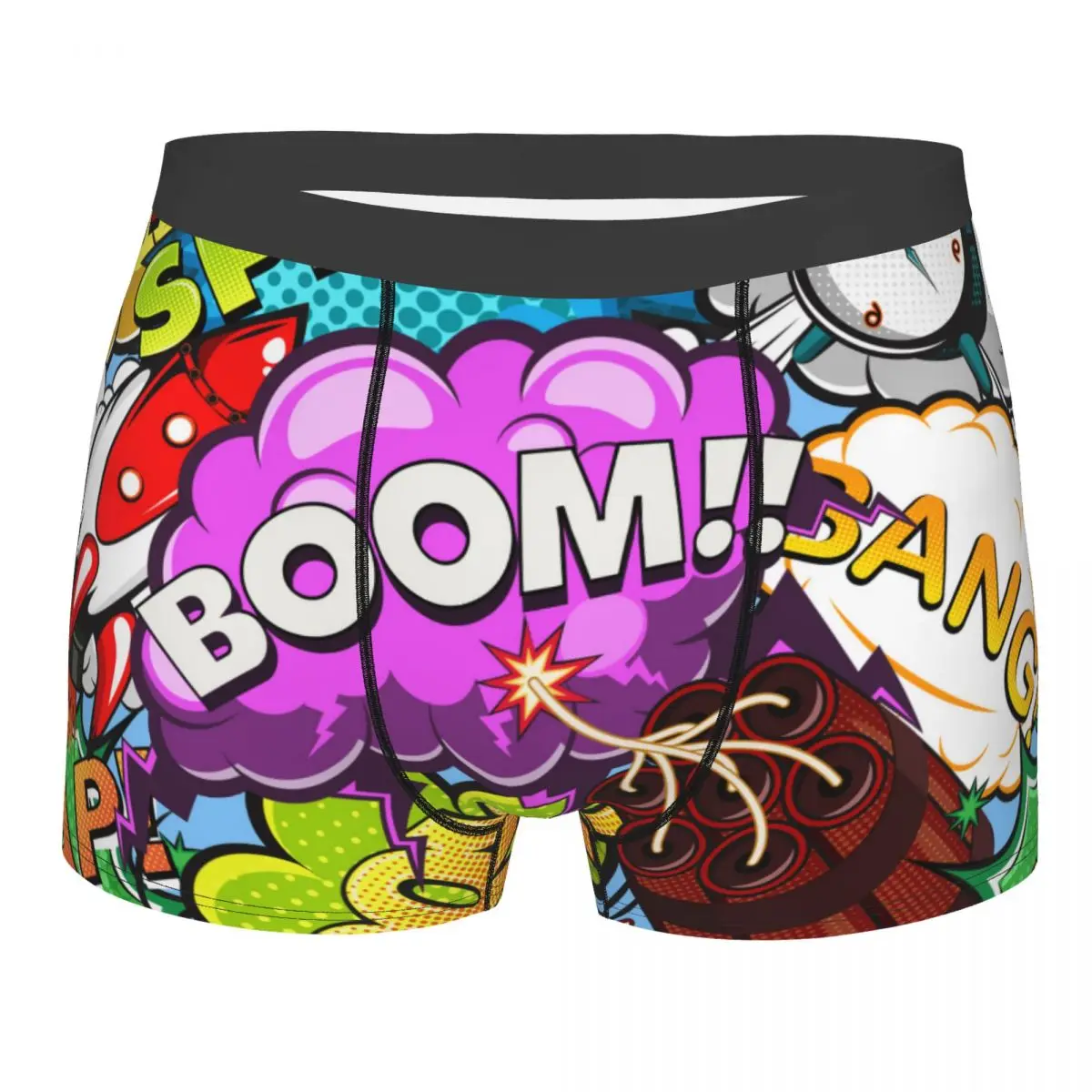 Male Panties Men's Underwear Boxer Comic Speech Bubbles Rocket Alarm Clock Underpants Comfortable Shorts
Male Panties Men's Underwear Boxer Comic Speech Bubbles Rocket Alarm Clock Underpants Comfortable Shorts
