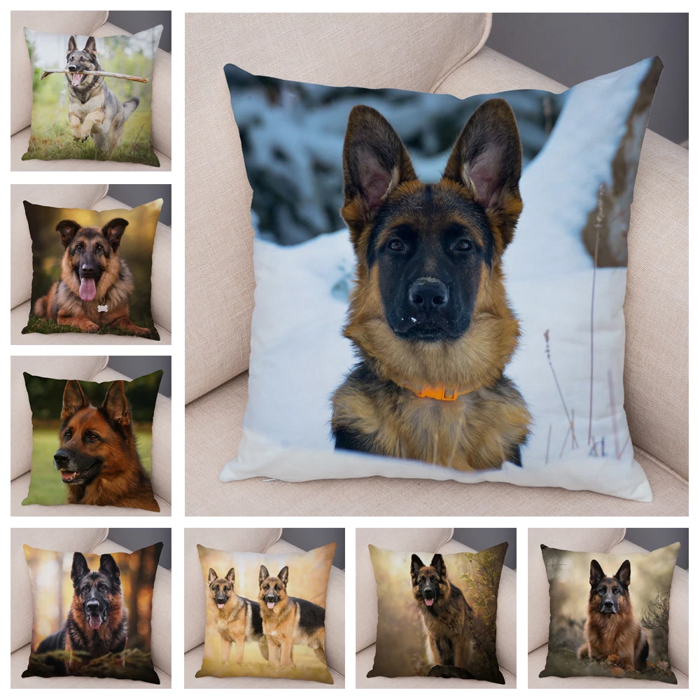 German Shepherd Dog Pillow Case Covers Decor Pet Animal Cushion Cover for Sofa Home Super Soft Short Plush Pillowcase 45*45cm
German Shepherd Dog Pillow Case Covers Decor Pet Animal Cushion Cover for Sofa Home Super Soft Short Plush Pillowcase 45*45cm