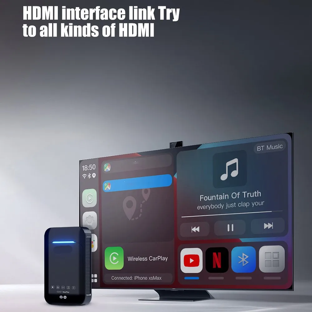 4GB+64GB Carplay Ai Box Wireless An11.0 Auto Dongle HDMI Video Streaming Carplay Adapter Streaming Video Splitscreen Navigation
4GB+64GB Carplay Ai Box Wireless An11.0 Auto Dongle HDMI Video Streaming Carplay Adapter Streaming Video Splitscreen Navigation