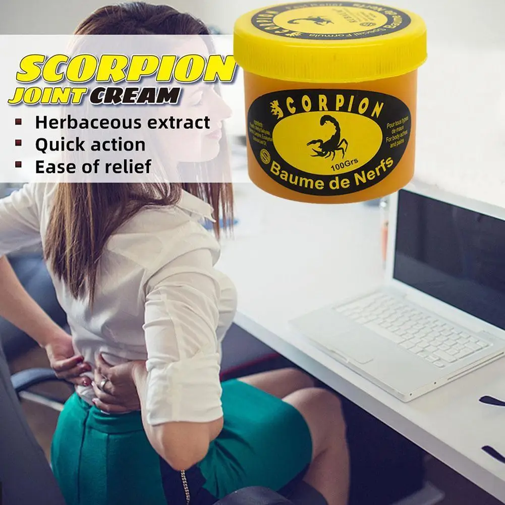 100g Ointment Scorpion Peppermint Low Back Pain Treatment Sciatica Fatigue Rheumatism And Bruises Muscle Relieves Cream L8p4
100g Ointment Scorpion Peppermint Low Back Pain Treatment Sciatica Fatigue Rheumatism And Bruises Muscle Relieves Cream L8p4