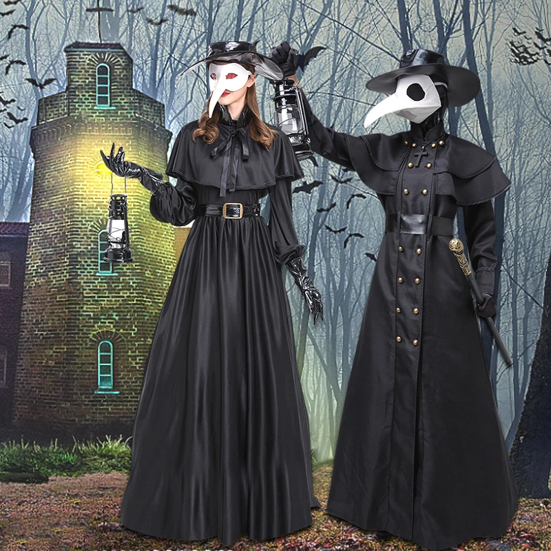New Halloween Costume With Hat Medieval Punk European American Plague Doctor Birdman Cool Style Cosplay For Women Men Gift 2022
New Halloween Costume With Hat Medieval Punk European American Plague Doctor Birdman Cool Style Cosplay For Women Men Gift 2022