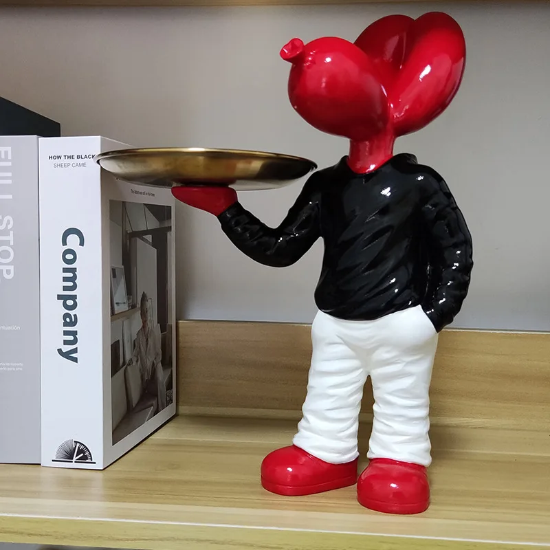 Hand Painting Balloon Dog Butler With Tray Nordic Resin Dog Crafts Home Decoration Animal Statue Desktop Dog Sculpture Ornament
Hand Painting Balloon Dog Butler With Tray Nordic Resin Dog Crafts Home Decoration Animal Statue Desktop Dog Sculpture Ornament