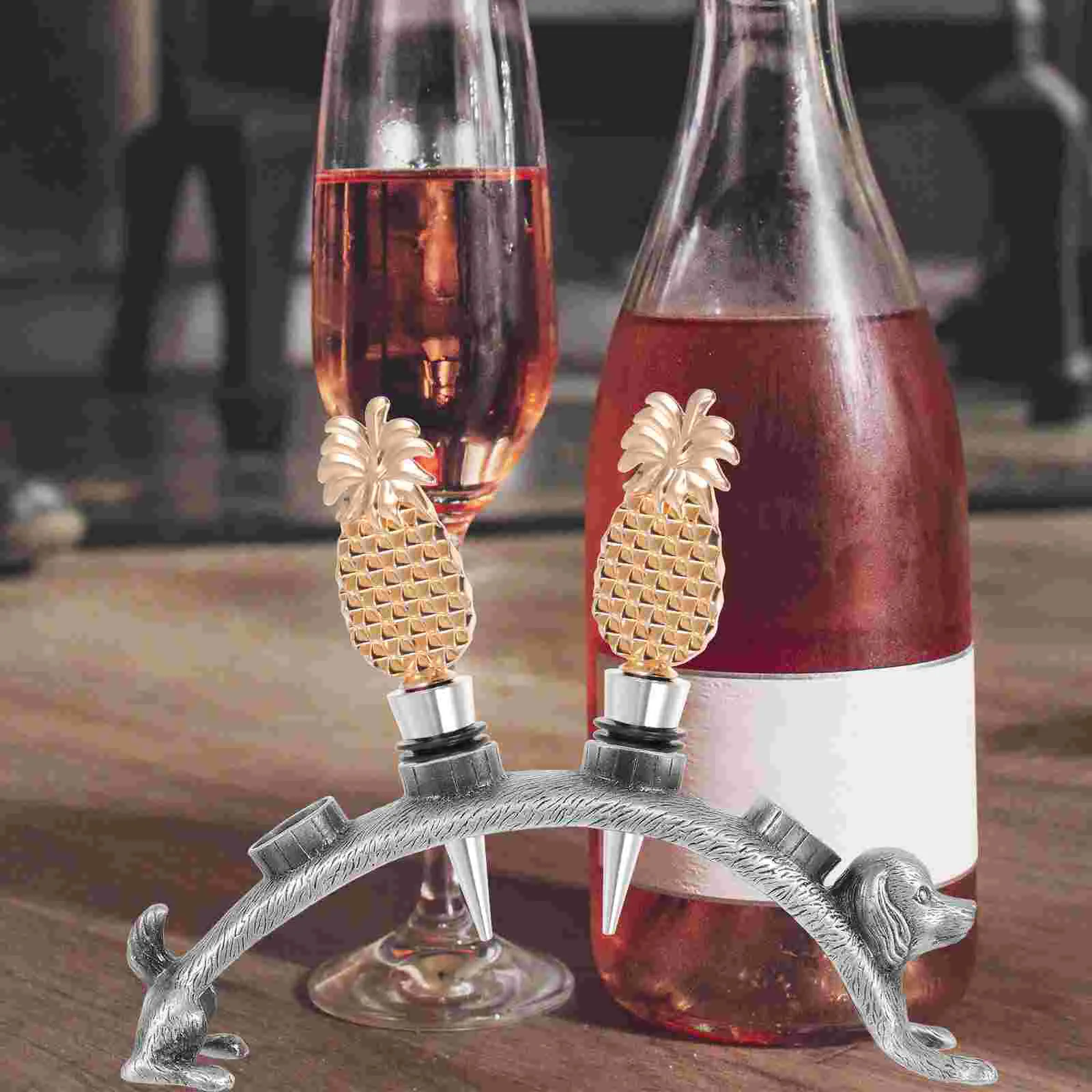 Bar Accessories Cork Display Stand Bottle Plug Rack Stopper Zinc Alloy Pourer Organizer Dining Room Decoration
Bar Accessories Cork Display Stand Bottle Plug Rack Stopper Zinc Alloy Pourer Organizer Dining Room Decoration